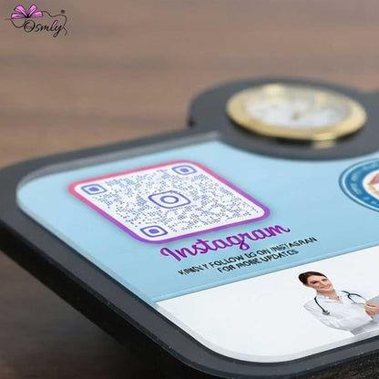 DoctorClockQRStandforgooglereview - OSMLY