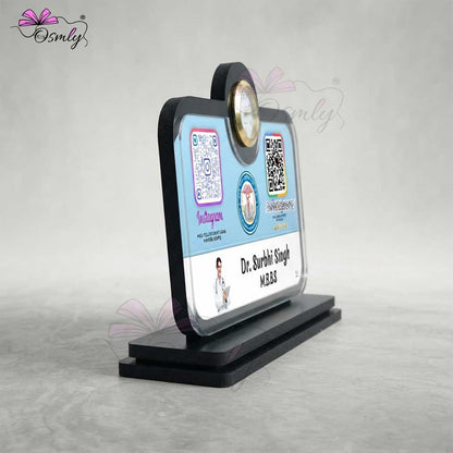 DoctorClockQRStandsideviewgiftidea - OSMLY