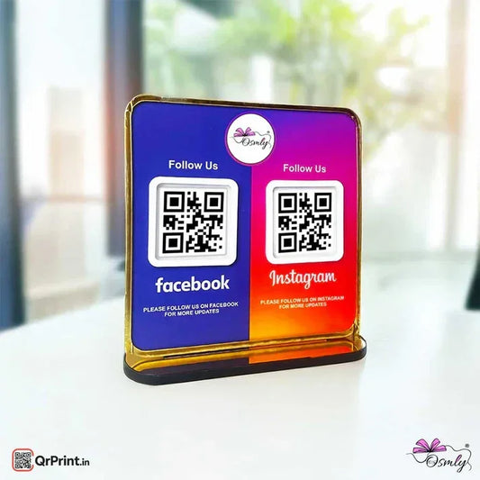 Google Instagram Review QR Stand - OSMLY