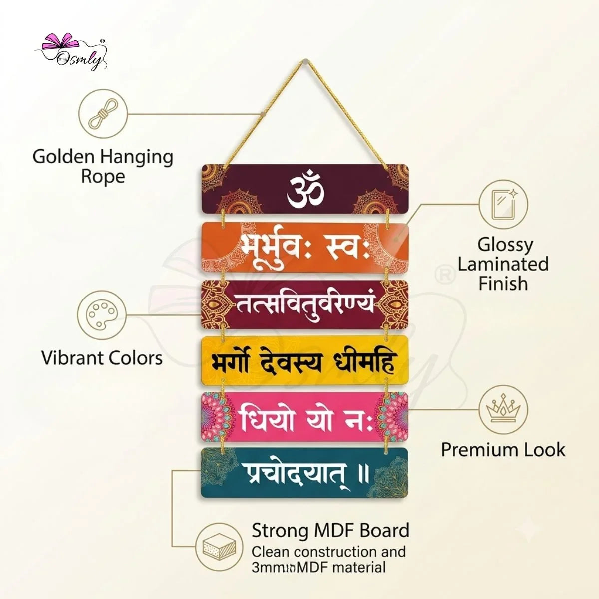 Gayatri Mantra Wall Hanging