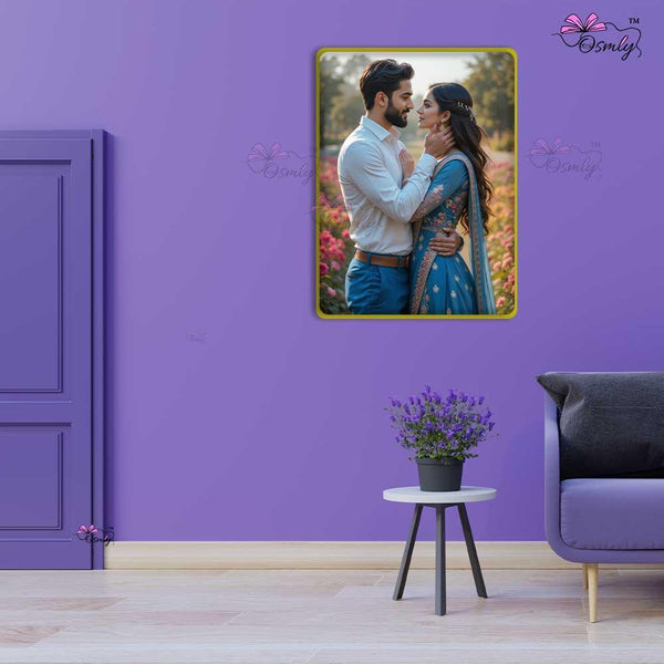 Gold Border Acrylic UV Frame - OSMLY