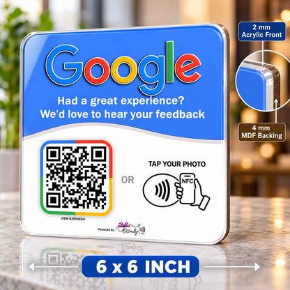 Google Review QR NFC Sticker