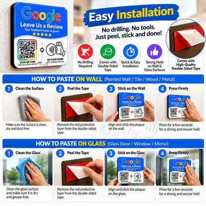 Google Review QR NFC Sticker