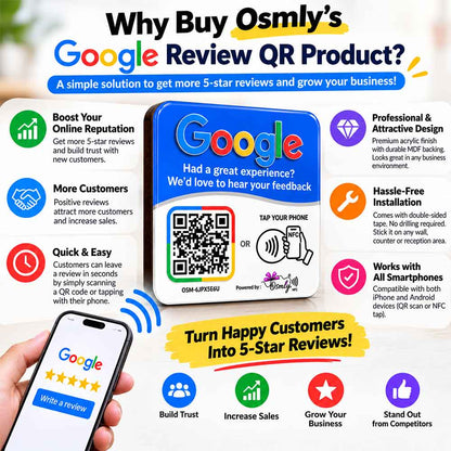Google Review QR NFC Sticker