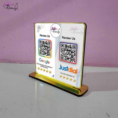 Google Justdial Review QR Stand