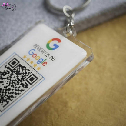 Google QR NFC Keychain