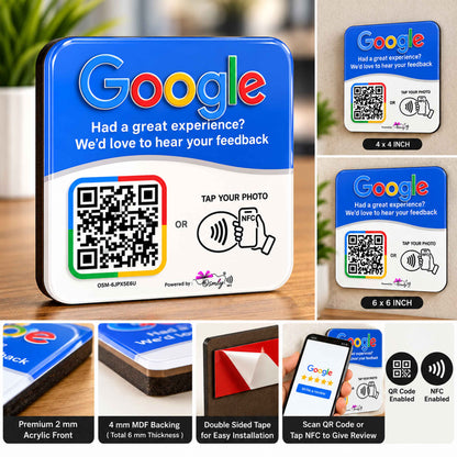 Google Review QR NFC Sticker
