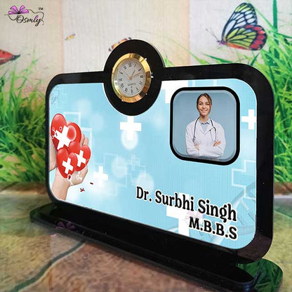 OSMLY Heart Doctor Clock Plaque from OSMLY Name Plate