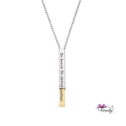 Personalized Hidden Bar Pendant