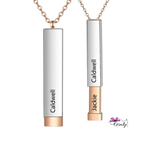 Personalized Hidden Bar Pendant