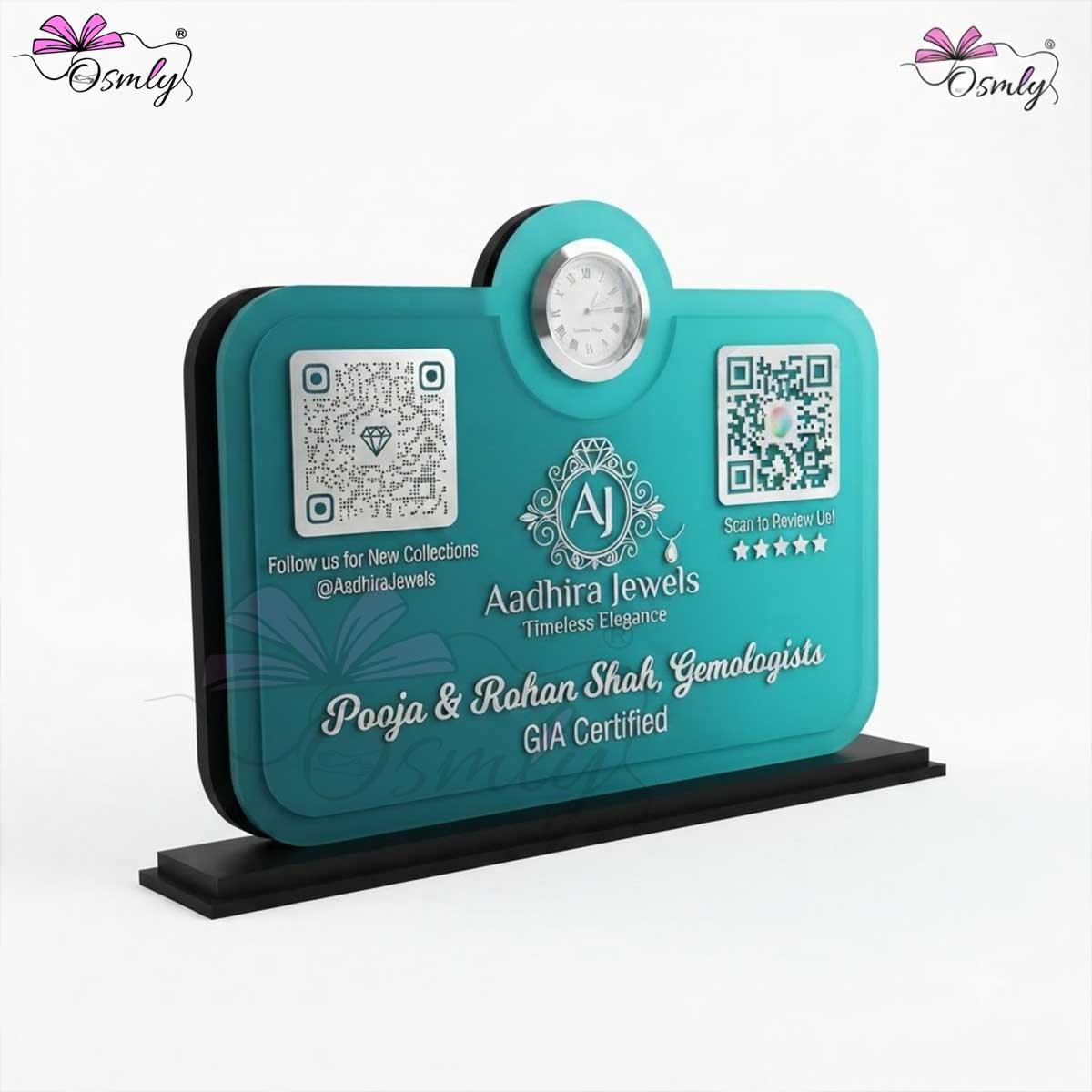 JewelryStoreQRStandblue - OSMLY