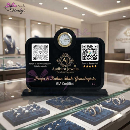 JewelryStoreQRStandforgooglereview - OSMLY