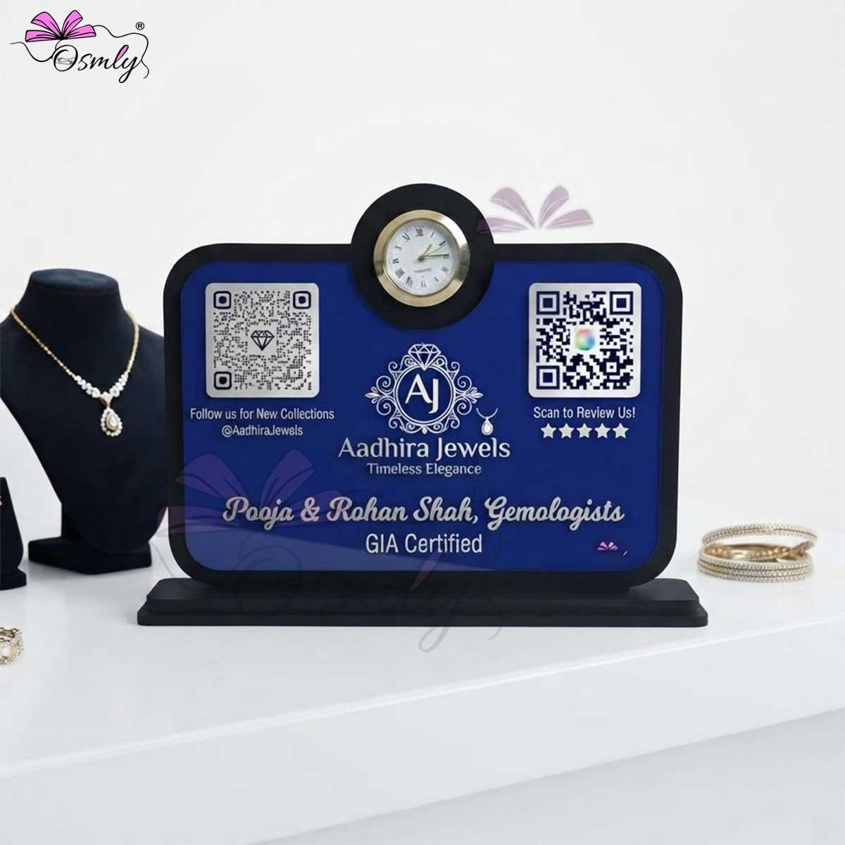 JewelryStoreQRStandnavy - OSMLY