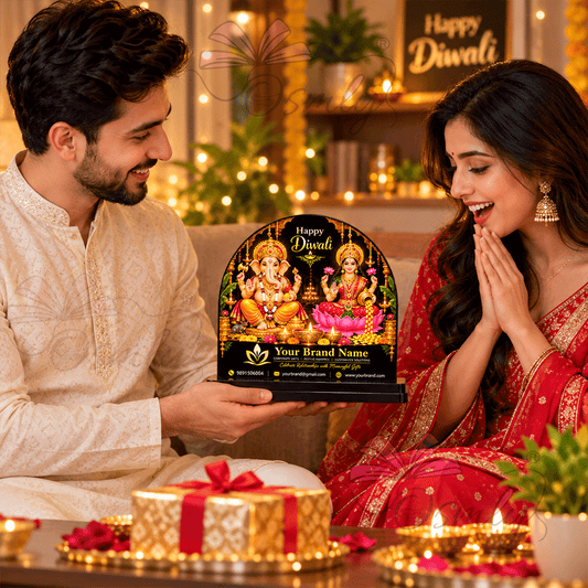 Lakshami Ganesha MDF Frame