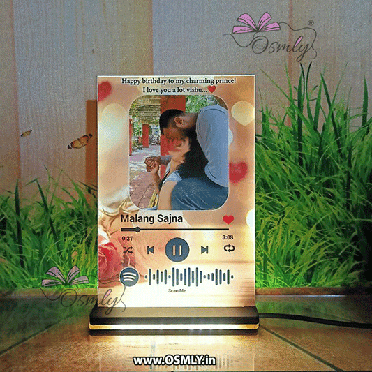 OSMLY Love Rose Spotify LED Plaque from OSMLY Spotify QR Plauqe