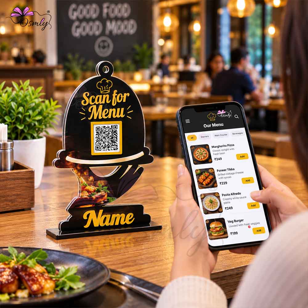 Menu QR Stand