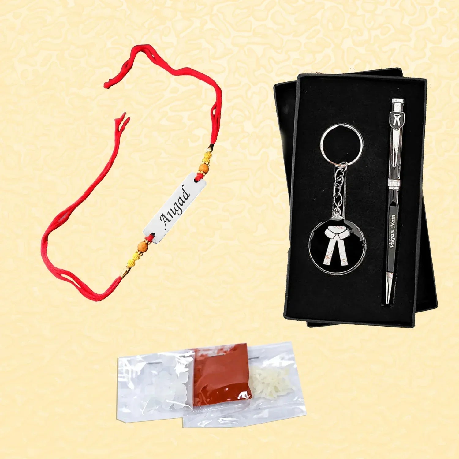 Customized Rakhi Pen Combo Set - OSMLY