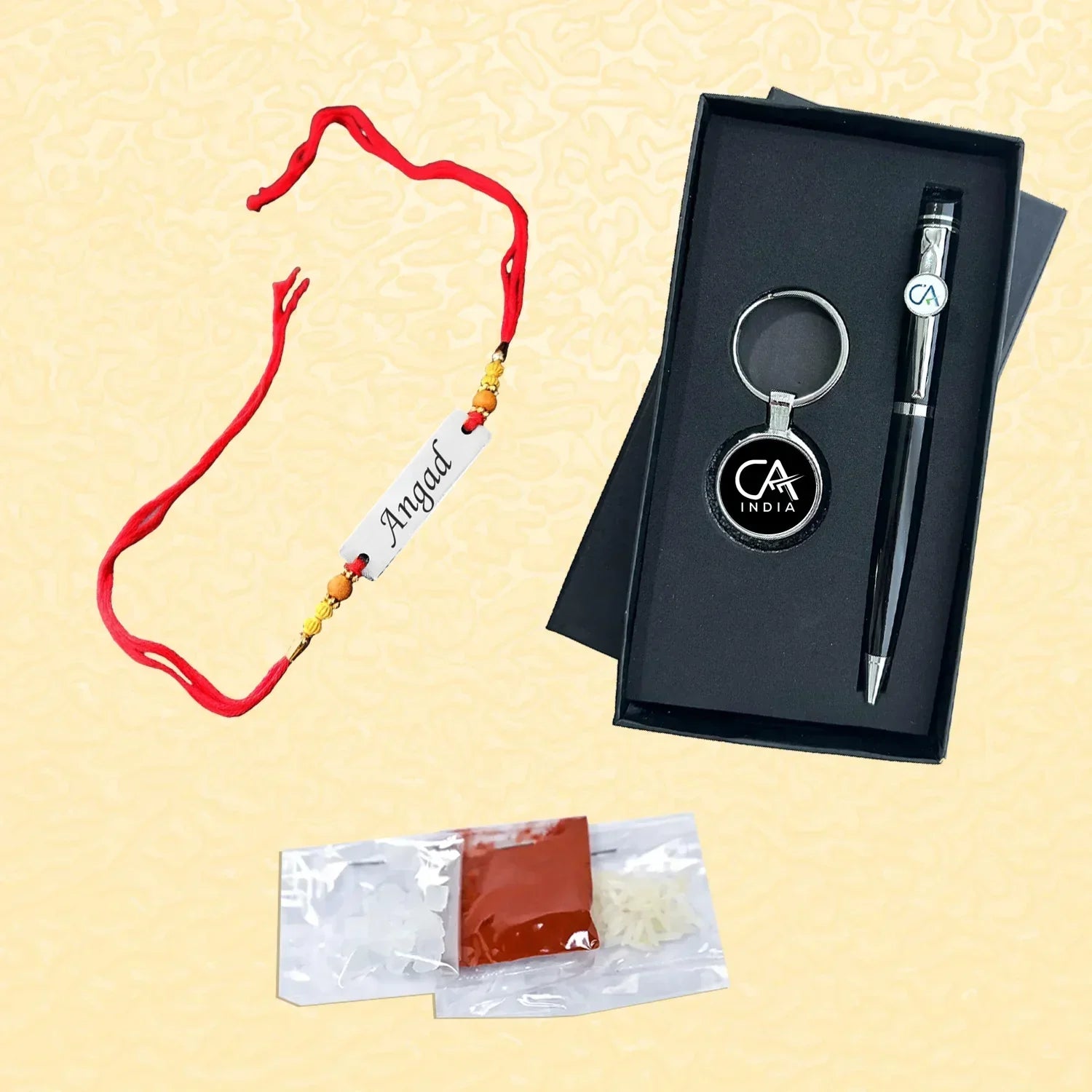 Customized Rakhi Pen Combo Set - OSMLY
