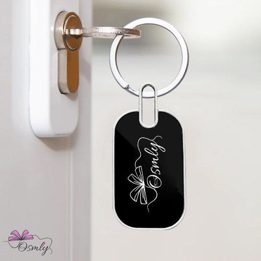OSMLY Metal Keychain with Rounded Edges from OSMLY Keychains
