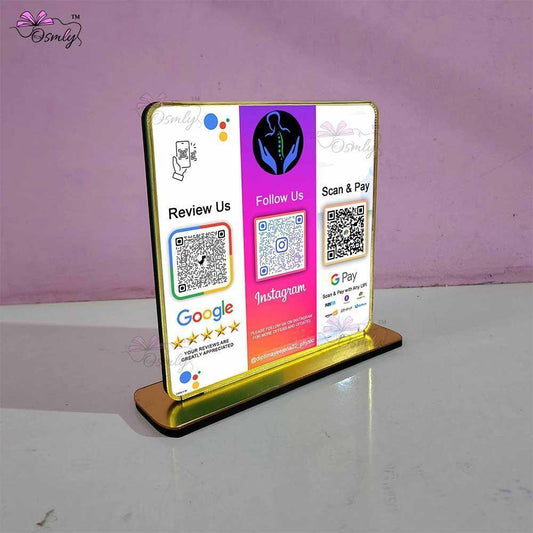 Multi QR Review Stand - OSMLY