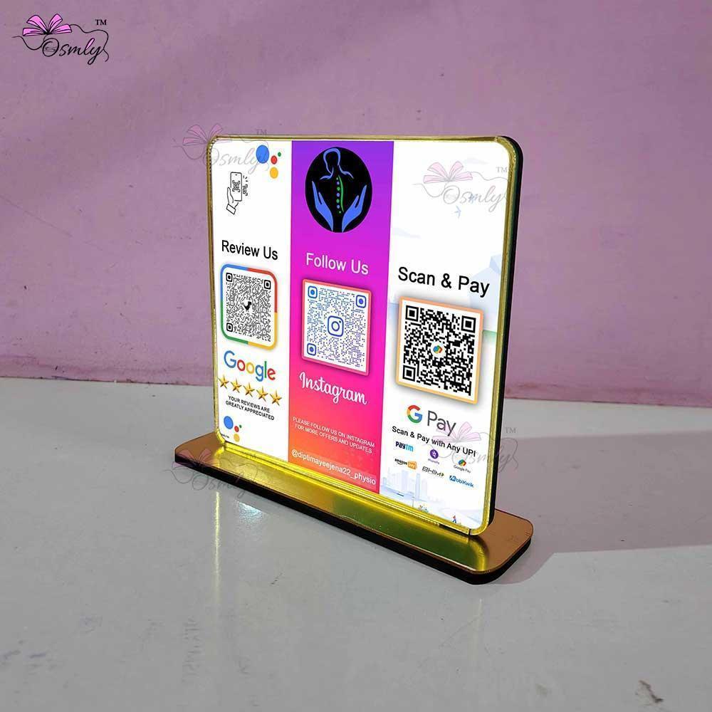 Multi QR Review Stand - OSMLY