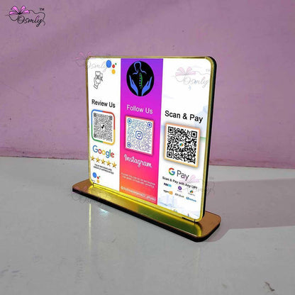 Multi QR Review Stand - OSMLY