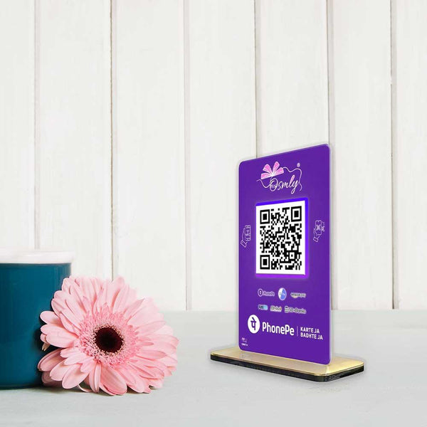 NFC Enabled PhonePe QR Stand