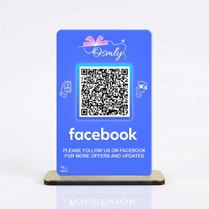 NFC Enabled Facebook QR Stand
