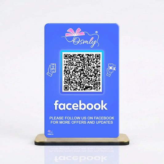 NFC Enabled Facebook QR Stand