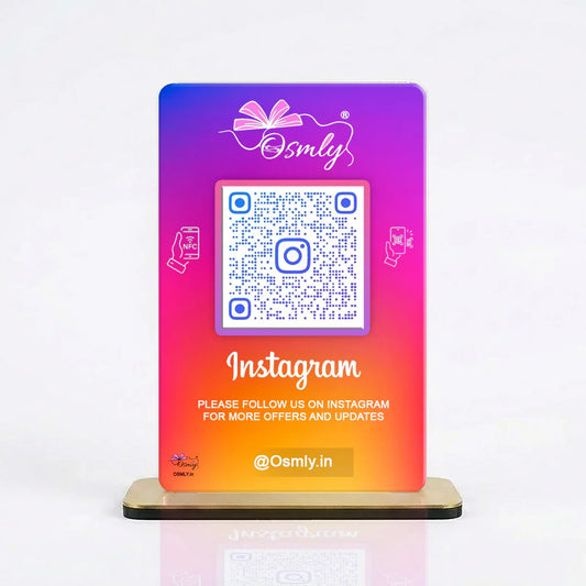 NFC Enabled Instagram QR Stand