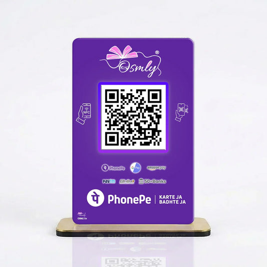 NFC Enabled PhonePe QR Stand