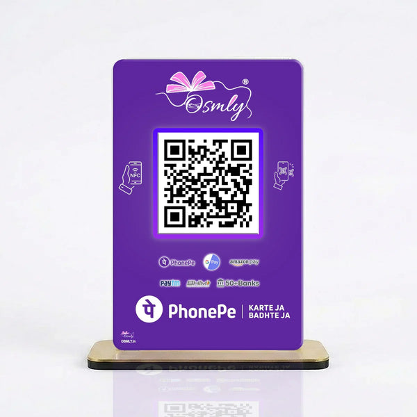 NFC Enabled PhonePe QR Stand