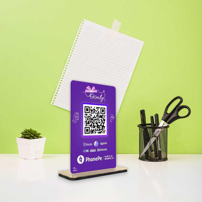 NFC Enabled PhonePe QR Stand