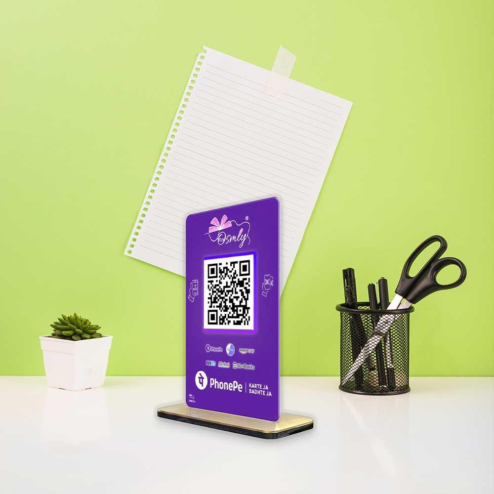 NFC Enabled PhonePe QR Stand