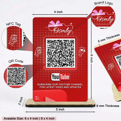NFC Enabled YouTube QR Stand