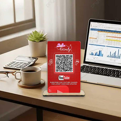 NFC Enabled YouTube QR Stand