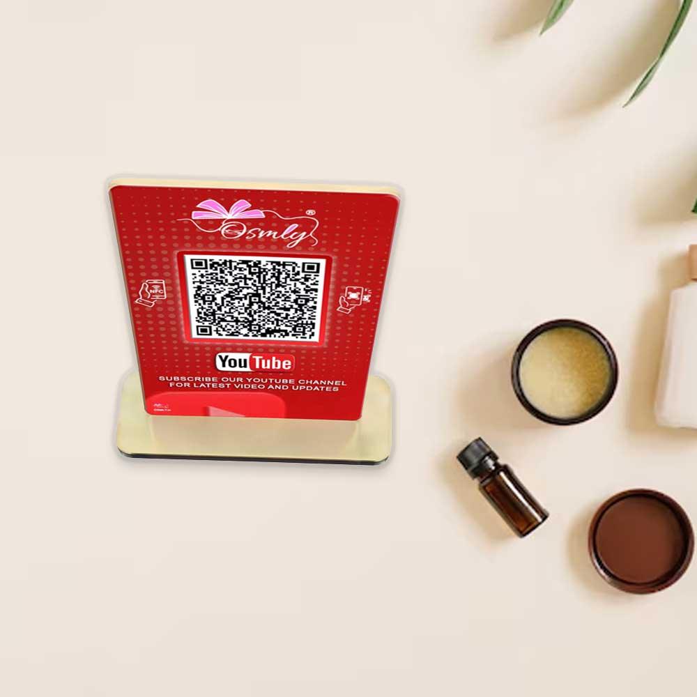 NFC Enabled YouTube QR Stand