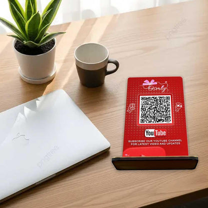 NFC Enabled YouTube QR Stand