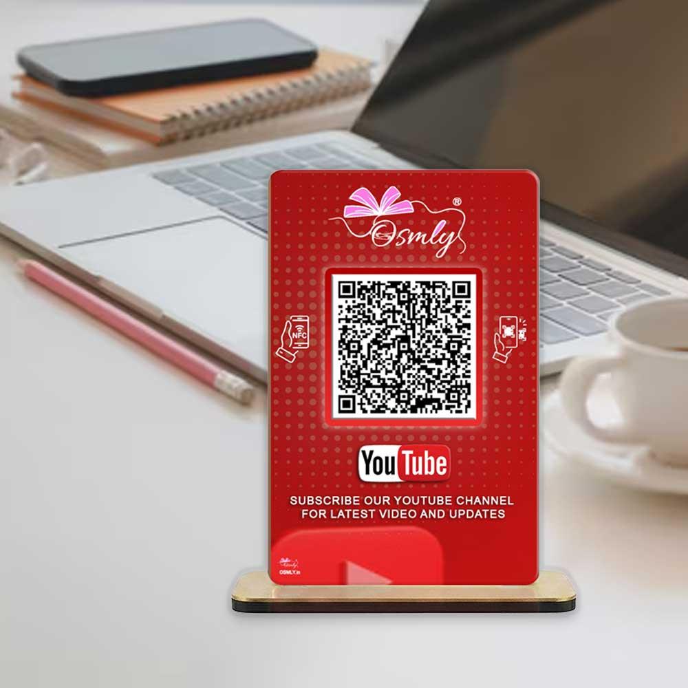 NFC Enabled YouTube QR Stand