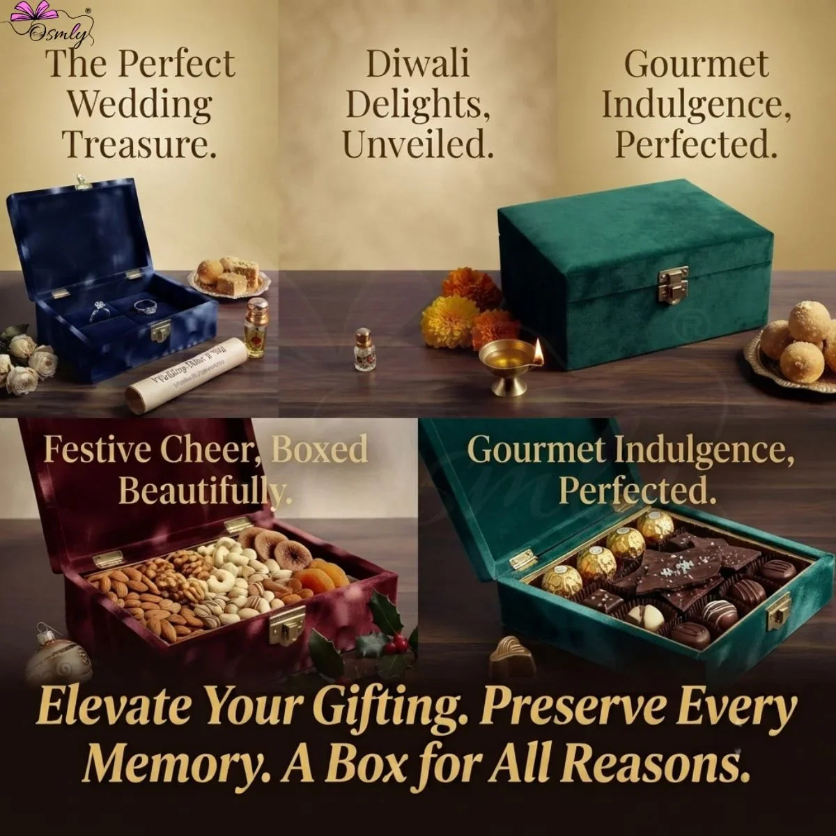 Multipurpose Velvet Gift Box
