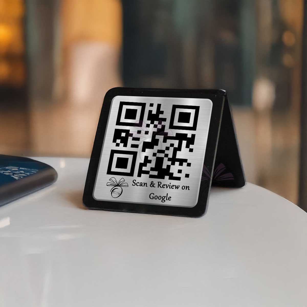 Silver Acrylic Single QR Stand