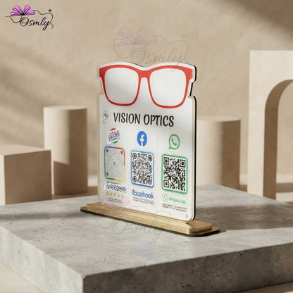 Optical Store QR Stand