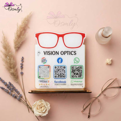 Optical Store QR Stand