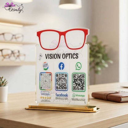 Optical Store QR Stand
