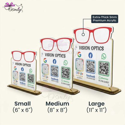 Optical Store QR Stand