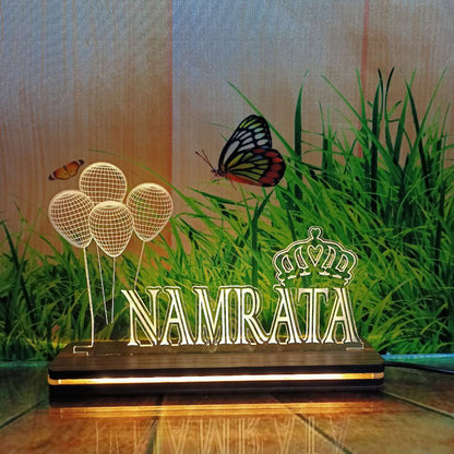 OSMLY 3D illusion Name Standee LED Lamp from OSMLY Acrylic LED Lamp