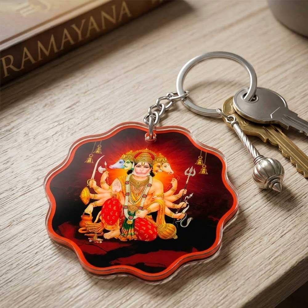 PanchmukhiHanumanKavachkeychains - OSMLY