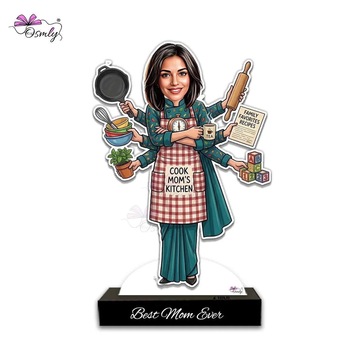 Personalised Multitasking Mom Caricature