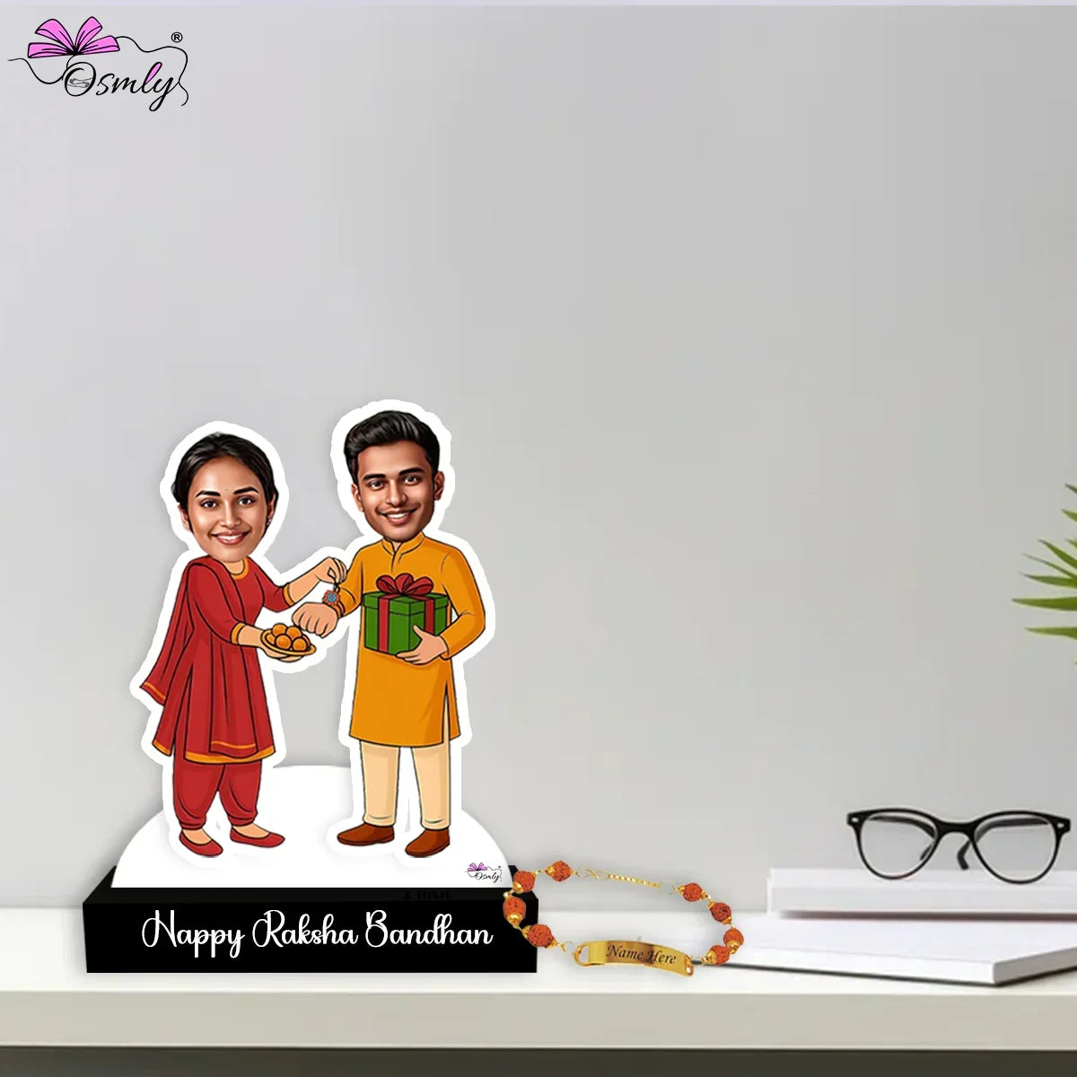 Personalized Rakhi Caricature - OSMLY
