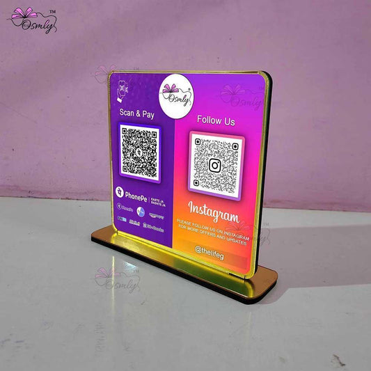 PhonePe Instagram QR Stand - OSMLY